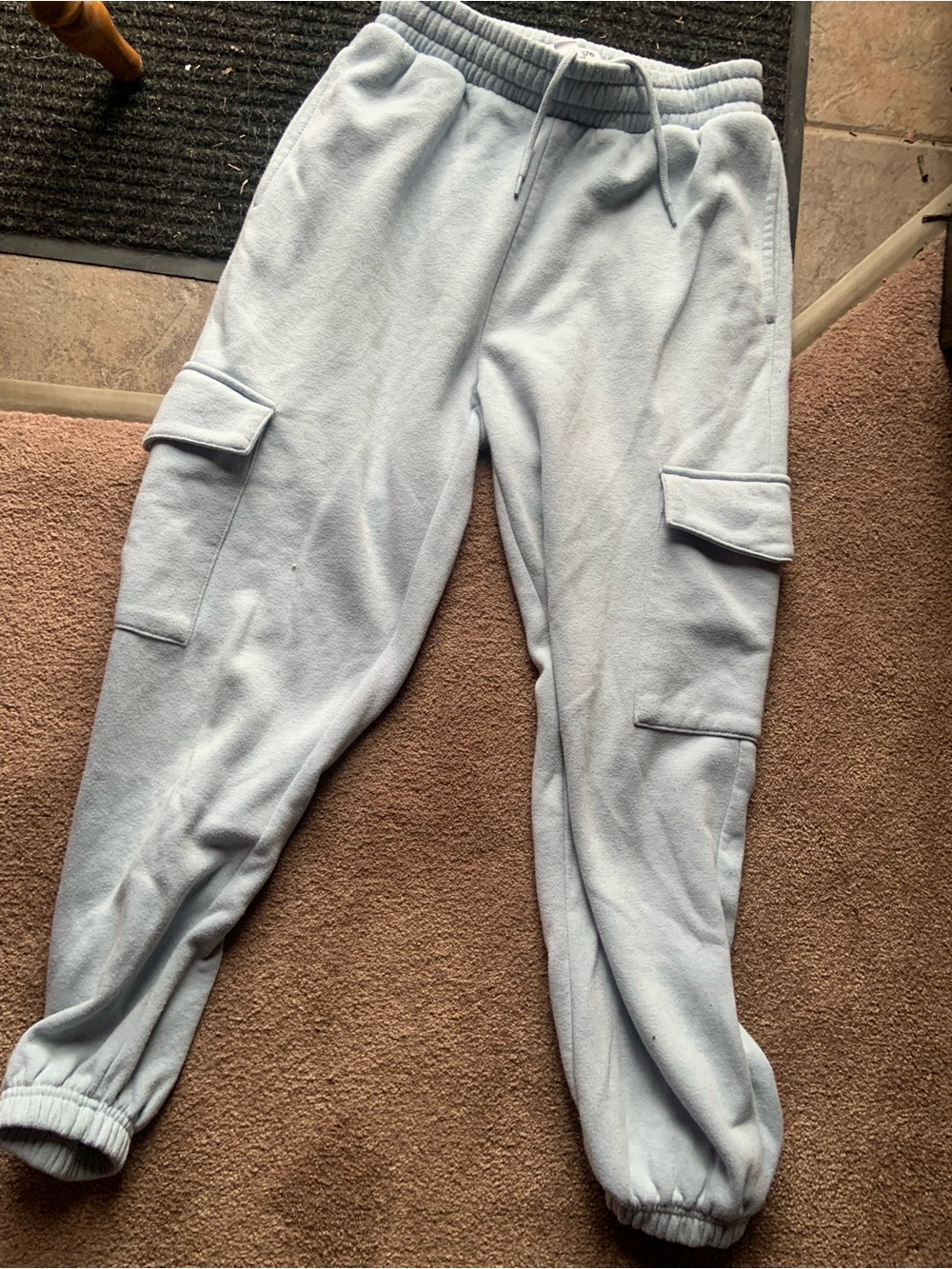 refuge Light Blue Fleece Jogger Pants